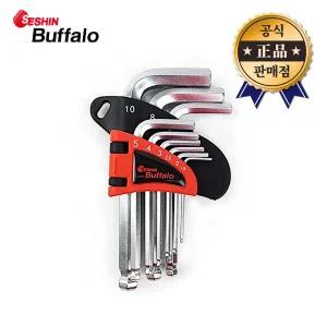 볼렌치세트 SB BWCS9 숏타입 9PCS CR V재질 볼육각렌치 세신버팔로