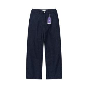 남자 라운드오비 와이드 데님 팬츠 바지 SG5-PTA-Q037-진청