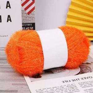 수세미실 오렌지 취미용품 고급 털실 만드는