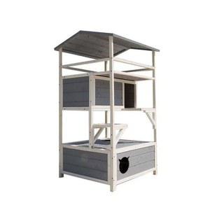 야외캣타워 캣타워 놀이터 원목캣타워 방수 호환