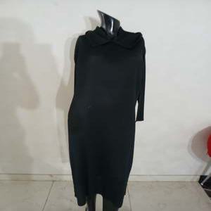 (새상품) 플리츠미 피켓 져지 후드 원피스 블랙 (NB11196)