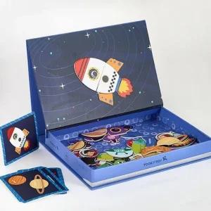 고품질 유아 우주 자석 퍼즐 박스 집중력 소근육 발달 유아교구 유아학습 소근육발달 (WFHSDHV)