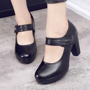 통굽 가보시힐 귀여운구두 면접구두 발편한힐 스트랩