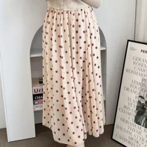 [오노마] ONM 하늘하늘 치마 쉬폰 스커트 롱치마DJJ80912  12077678)