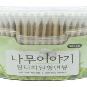 면봉 청소 스틱 일회용 귀이게 귀파게 귀후비개 귀이개 나무 원터치 300EA 화장 면봉