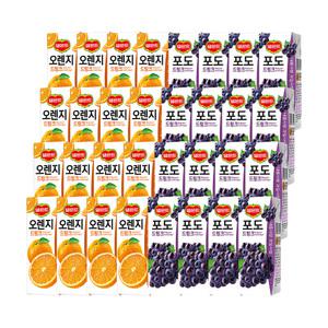 [더음료]델몬트 드링크 190ml 오렌지 + 포도 혼합 32개