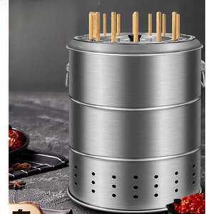 드럼통바베큐 숯불 원통형 드럼통 바비큐 그릴 화덕