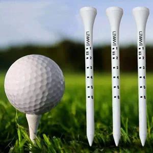 내구성 좋은 대나무 눈금 높이 조절 골프티 50개입-WFGX9JH