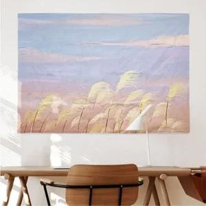 갈대유화패브릭포스터 분위기있는 창문그림액자 중형 (WFHVGJM)