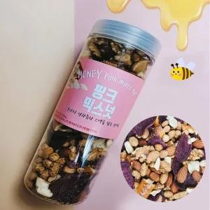 [추억의 믹스넛] 허니버터 핑크 믹스넛 450g x 3개