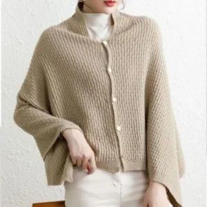 [오노마] ONM 니트 방한 망토숄 스타일 겨울숄 케이프 어깨덮개 단  28466674)