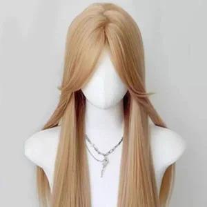 여성 긴생머리 가발 인모 탈색 내추럴 스트레이트-WFHQU3Z