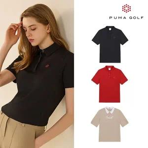 [푸마골프] 25SS 여름 카라 반팔티셔츠 여성 3종세트