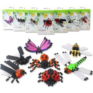 [기타]고품질 (이지 툭툭블럭) 숲속 작은 친구들 곤충시리즈(7종 택 (WFHP64R)