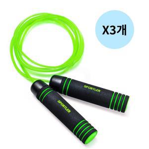 스포틀러 스피드 줄넘기 유산소 홈트 운동기구X3개