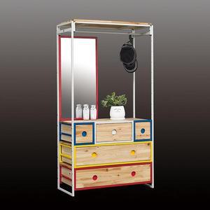 다이젠 철재 서랍 화장대+거울 798 3단 디포