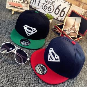 귀여운 어린이 야구모자 스냅백 힙합 히어로 여행 캐릭터 캡 슈퍼맨 배트맨