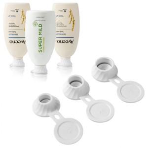 샴푸 린스 캡 세트 3P 절약 거꾸로 알뜰 로션 뚜껑 꺼꾸로 용기 끝까지 마개 병