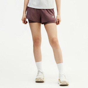 [뉴발란스]반바지 NQJ NBNVE2P122-85 WOMEN 러닝 3부 2IN1 숏팬츠