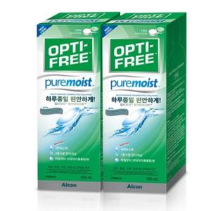 옵티프리 퓨어모이스트 렌즈세정액 420ml 2개