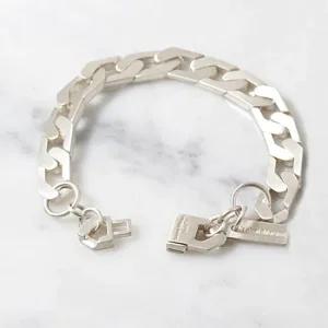 무광헥사곤 6각 은팔찌 925실버체인 남자 여자 커플 친구 선물 부모님생신 유화 깔끔