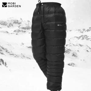 등산바람막이 플리스자켓 MOBI GARDEN 패딩 팬츠 구스다운 바지 겨울 캠핑 하이킹 트레킹 방한 방수 따뜻한
