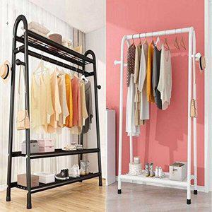 [셀러허브 1][HYE56KK0_55]행거 옷가게행거 옷 수납 선반 이동식 3in1