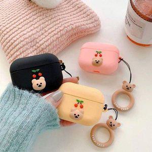 [HY6622H8_56]에어팟실리콘케이스 앵두 에어팟 케이스