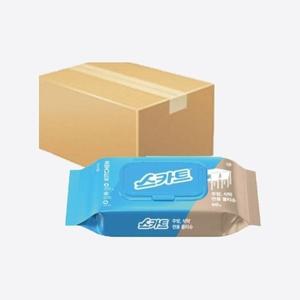 [엘루맘] 스카트 주방, 식탁 전용 물티슈 캡형 40매 12개