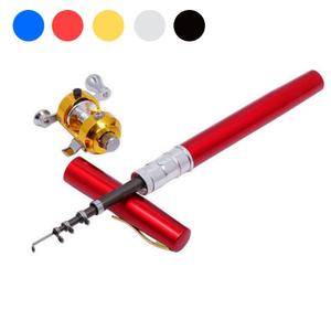 초미니사이즈 휴대용낚시대 초보자 입문자릴낚시대 어린이낚싯대 5색상