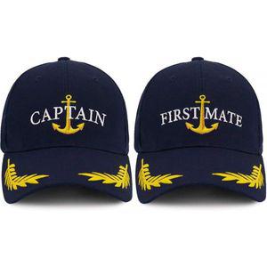 PopCrew 페도라 캡틴 모자 퍼스트 메이트매칭되는 스키퍼 보트 야구 모자해군 해병대 선