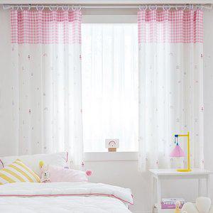 [씨엘]맞춤제작 비침없는 레이나 프린세스 쉬폰커튼 키즈커튼 차르르 아이방커튼 공주방 반창커튼