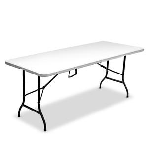 로티캠프 브로몰딩 테이블 1800 화이트 간이 식탁 사각 입식 접이식 