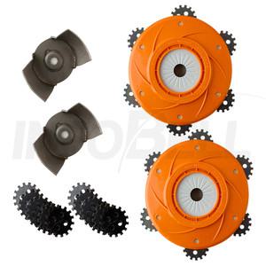 슈퍼 붕붕이 호미왕 벌초 잡초 잔디 깍기 기계 무선 충전 전기 제초기 칼 날 호미 날 예초기 2세트