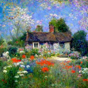 보석비즈십자수 모네 명화 꽃밭 풍경 잼보석 대형