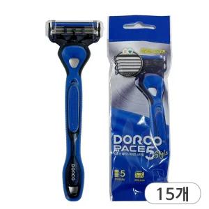도루코 페이스 5 스타일 x 15개 일회용 면도기 5중날