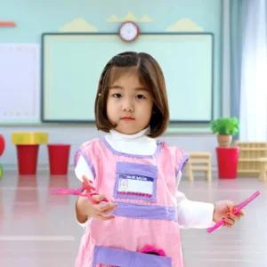 캐스B 미용사 역할의상 플레이 직업체험 코스튬 미용실놀이 코스프레 조끼 가위 빗 거울