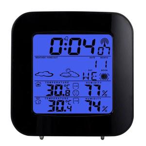 백라이트 시계 하이그로그래프 전자 기상 예보 데스크 시계가 있는 PNAWLLCF-65 기압계 실내외