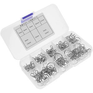 100pcs 탄성 튜브 클램프 514mm 내경 스프링 호스 패스너 오토바이 연료 라인 고정을위한 작은