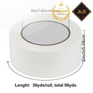 견고한 흰색 덕트 테이프 2인치 x 30야드 8.27밀 두께 강력하고 유연하며 잔류물 없음 수리용 산업용