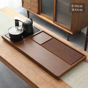 전목 차판 차탁 트레이 중국 차도구 퇴수기 보이차 받침대