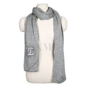 [샤넬]샤넬 캐시미어 머플러 CC 큐빅 로고 스카프
