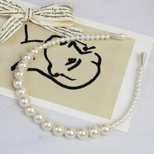 보석 헤어밴드 얇은 버블 큐빅 머리띠 진주 펄