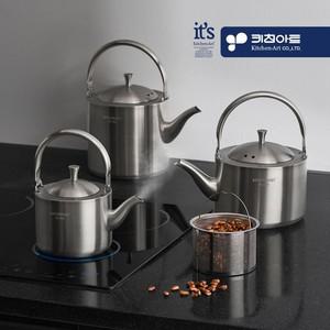 키친아트 인덕션 겸용 올 스텐 304 차망 거름망 주전자
