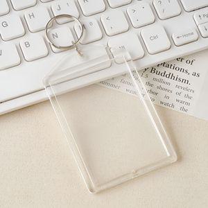 키홀더 포토카드 홀더 키링 아이돌 케이스 열쇠고리 투명케이스 열쇠고리