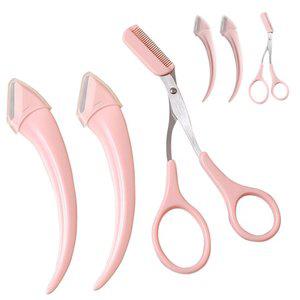 2세트 반달 눈썹 가위 칼 3종 정리 도구 숱가위 자극없는