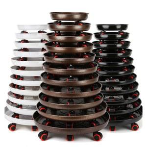 물받이 원형 초대형 받침 이동식 블랙 40/토레이/무공 33x2CM 화분 플라스틱