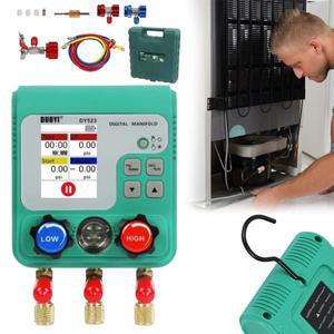 0-6000Kpa 매니폴드 게이지 미터 디지털 자동차 에어컨 냉매 불화물 측정기 HVAC 공기 상태 도구 용