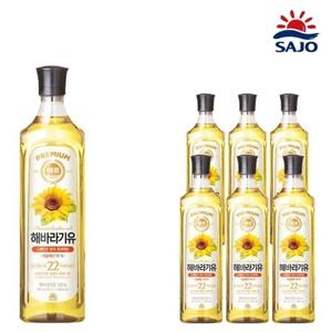 사조대림 해표 해바라기유 900ml x 6