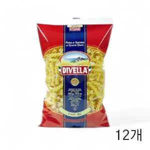 디벨라 푸실리 40번 500g X 12개 숏파스타 후실리면 (WFGUG57)